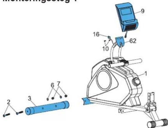 TUNTURI Cardio Fit R30 - Monteringssteg 1 - 1