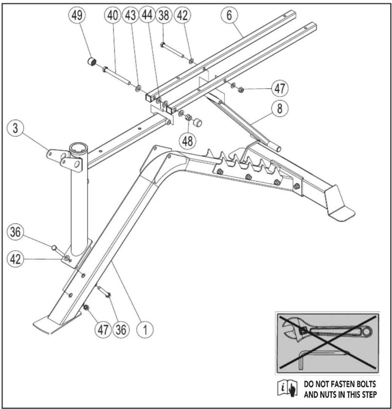 TUNTURI WB50 Mid Width Weight Bench - A #3 - 2
