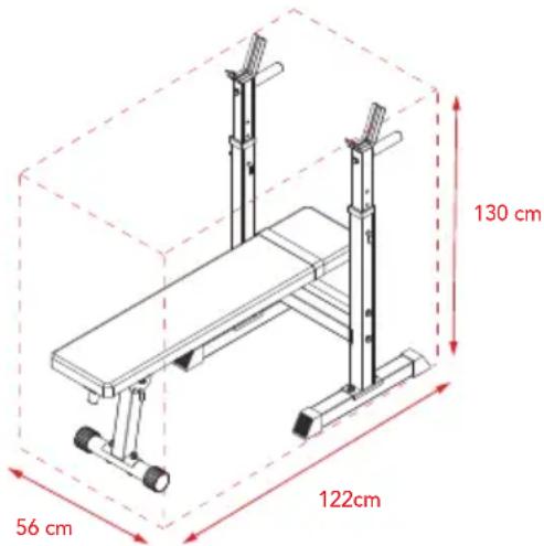 TUNTURI WB20 Basic Weight Bench - (Fig. W#1) - 1