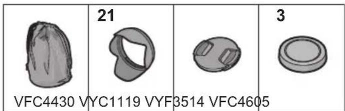 PANASONIC Vario 14140mm F3.55.6 ASPH O.I.S. - Accesorios suministrados - 1