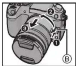 PANASONIC Vario 14140mm F3.55.6 ASPH O.I.S. - Detaching the Lens - 1