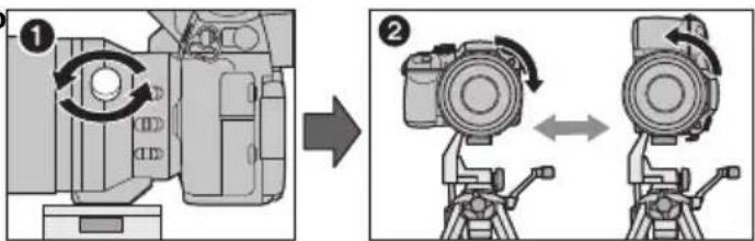 PANASONIC DG 100400mm f46.3 ASPH. POWER O.I.S - ■ Modifica dell'orientamento verticale/orizzontale - 1