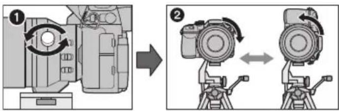PANASONIC DG 100400mm f46.3 ASPH. POWER O.I.S - ■ Cómo fijar el montaje del trípode externo (suministrado) - 2