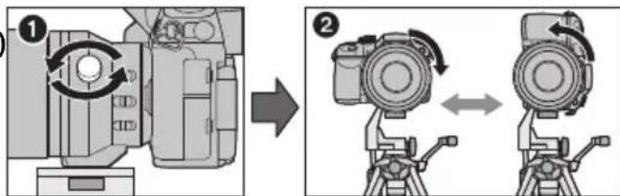 PANASONIC DG 100400mm f46.3 ASPH. POWER O.I.S - ■ Changing the vertical/horizontal orientation - 1
