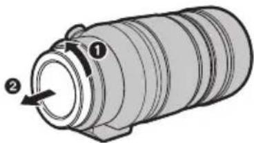 PANASONIC DG 100400mm f46.3 ASPH. POWER O.I.S - Unir y quitar el objetivo - 1