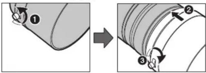 PANASONIC DG 100400mm f46.3 ASPH. POWER O.I.S - ■ Attaching the Lens Hood (Supplied Accessory) - 1