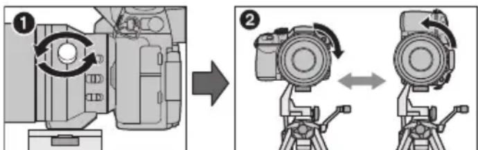 PANASONIC DG 100400mm f46.3 ASPH. POWER O.I.S - ■ Vertikale/horizontale Ausrichtung ändern - 1