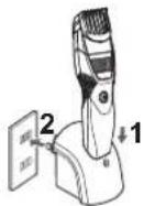 PANASONIC ERGB42 - Introduzca la clavija del cable de alimentacion en una toma de corriente. - 1