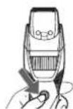 PANASONIC ERGB42 - Installé le peigne désiré et réglez la hauteur de coupe au besoin. (Voir cette page.) - 4
