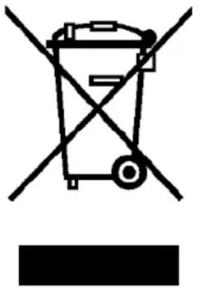 Symbol of a trash bin crossed with no visible text or labels