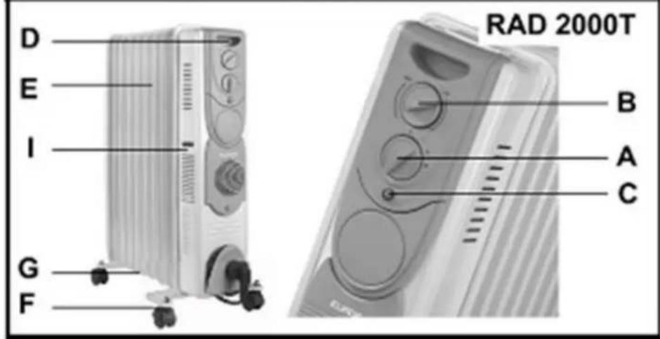 Eurom RAD 2000 - Beskivning - 3