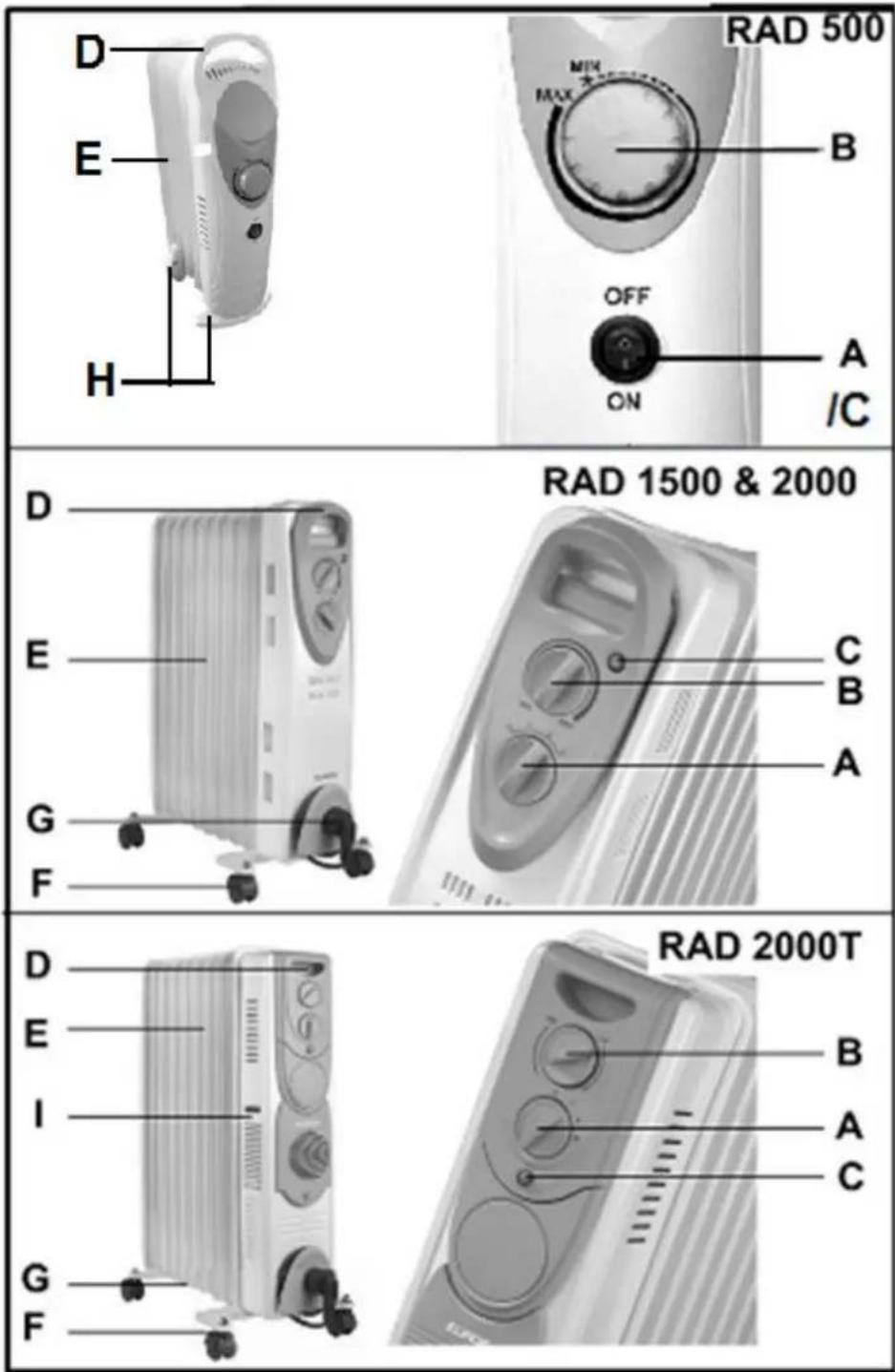 Eurom RAD 2000 - Description - 1