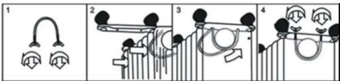 Eurom RAD 2000 - Varning: Använd bara elementet:nar det står upp, med hjulen (c.q.fötterna) fastsatta påBOTEN (som bilden på instruktionsbokens framsida visar). Alla andra positioner ar farliga! - 1