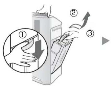 SHARP KCF32EU - DEINSTALLATION DER LUFTBEFEUCHTUNG - 1