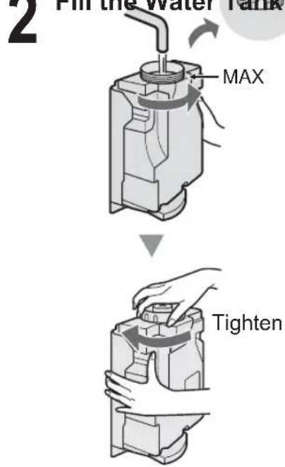 SHARP KCF32EU - Fill the Water Tank with tap Water. - 1