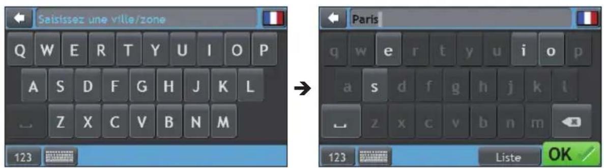 MIO Pilot 15 - Utilisation de l'écran clavier - 1