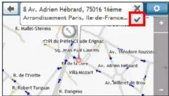 MIO Spirit 7700 - Comment prévisueler la destination sur la carte ? - 2