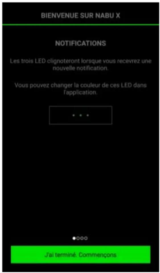 RAZER Nabu X - ECRAN DE BIENVENUE - 1