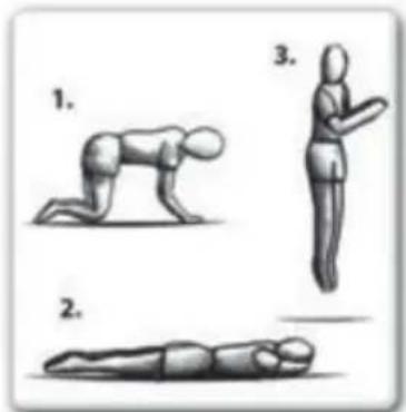 EXIT InTerra Ground Level - TECHNIQUE AVANCEE 2 : Mains et genoux en tomber plat-ventre - 1