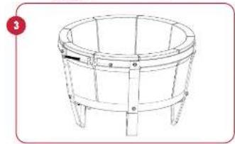 Grill Guru Kamado Classic Large - ISTERUZIONIER L'INSTALLAZIONE DEL FOCOLARE - 5