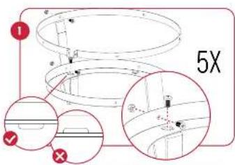 Grill Guru Kamado Classic Large - ISTERUZIONIER L'INSTALLAZIONE DEL FOCOLARE - 3