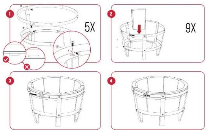 Grill Guru Kamado Classic Large - INSTALLATION INSTRUCTIONS THE FIRE BOX - 3