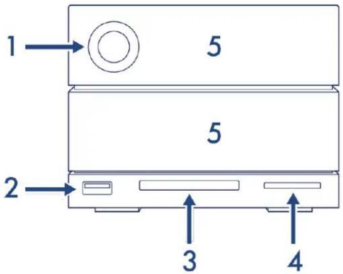 LACIE 2big Dock Thunderbolt 3 - Vue avant - 1