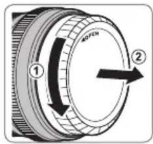 FUJIFILM XF 35mm f2.0 R WR - Suojusten poistaminen - 2