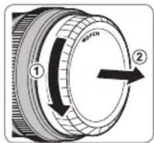 FUJIFILM XF 35mm f2.0 R WR - Rimozione dei tappi copri ottica - 2