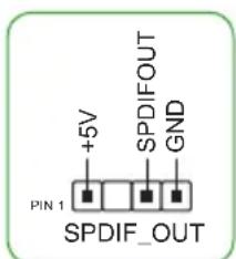 ASUS PRIME B250MPLUS - Connecteur audio numérique (4-1 pin SPDIF_OUT) - 1
