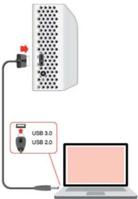 SEAGATE Backup Plus Hub - Étape 2 : Connexion à votre ordinateur - 1