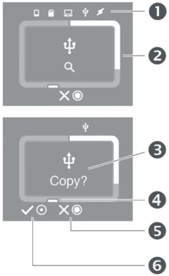 LACIE DJI Copilot - Description de l'écran LCD - 1