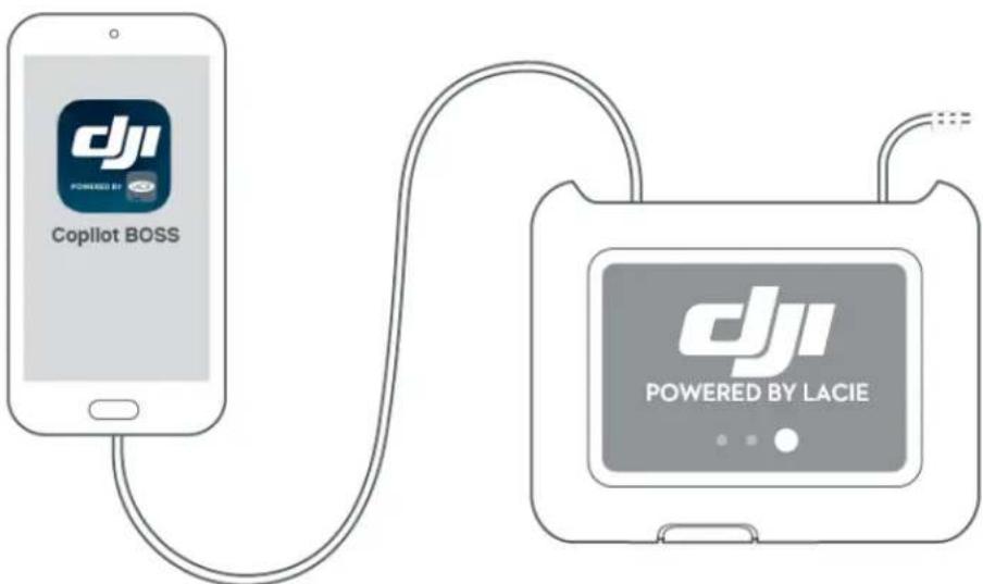LACIE DJI Copilot - Étape 4 : Détection d'un appareil mobile et lancement de l'application Copilot BOSS - 2