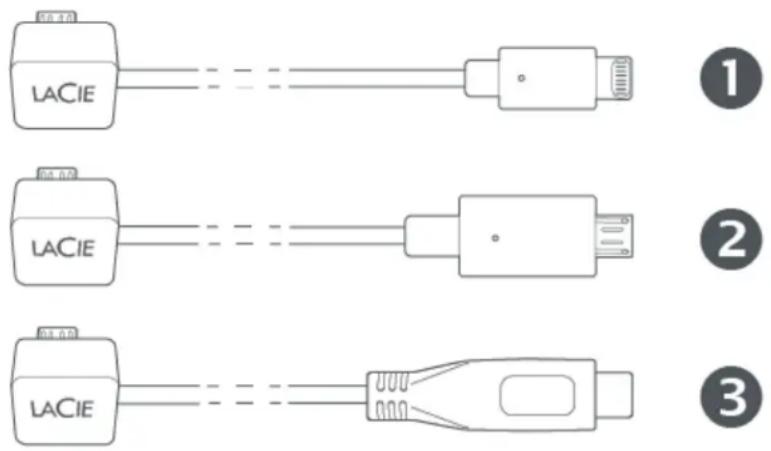 LACIE DJI Copilot - Port de connexion des appareils mobiles - 1