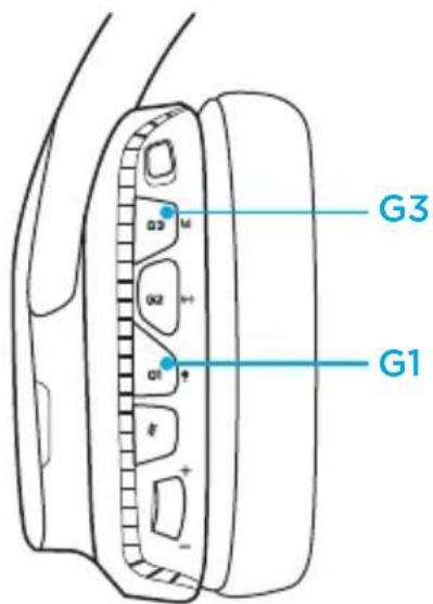 LOGITECH G933 Artemis Spectrum Wireless - Szín/hangszínszabályzó ciklus - 1