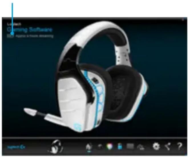 LOGITECH G933 Artemis Spectrum Wireless - Ostrzeżenie o krytycznym poziomie naładowania akumulatora - 1