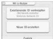 NINTENDO 2DS XL - Berühren Sie EXISTIERENDE ID VERKNÜPFEN oder NEUE ID ERSTELLEN - 1