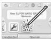 NINTENDO 2DS XL - Raak het softwarepictogram aan en vervolgens OPENEN - 1