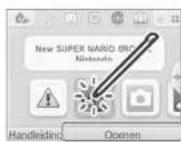 NINTENDO 2DS XL - Raak het Game Card-pictogram aan en raak daarna OPENEN aan - 1