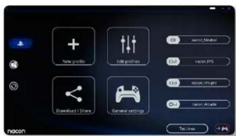 Nacon Revolution Unlimited Pro Controller PS4 - Dop o aver installato la companion app per PC/Mac, sare possibile effettuare le seguenti operazioni: - 1