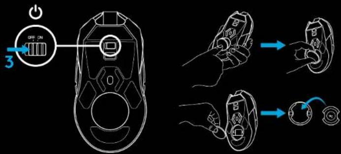 LOGITECH G903 Lightspeed Wireless - SETUP INSTRUCTIONS - 5