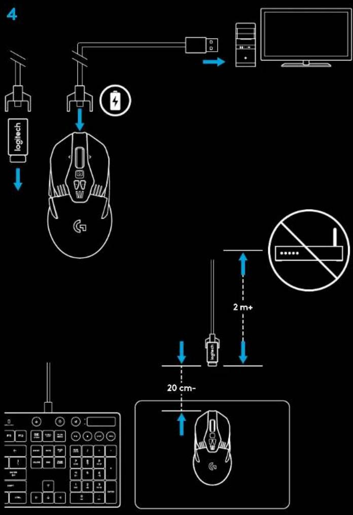 LOGITECH G903 Lightspeed Wireless - Tips: - 1