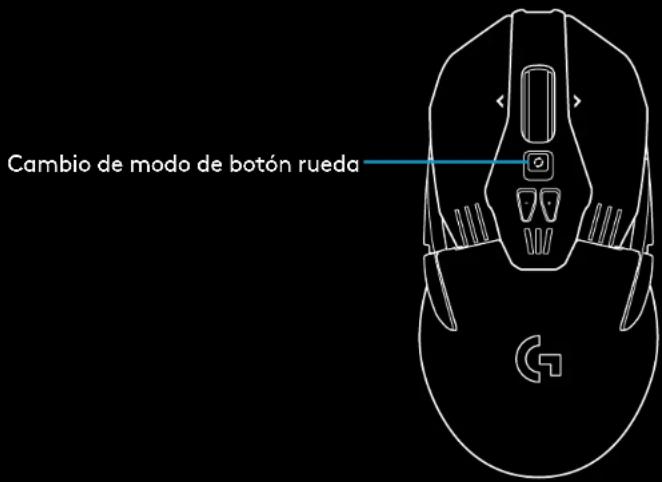 LOGITECH G903 Lightspeed Wireless - BOTON RUEDA SUPERRAPIDO - 1