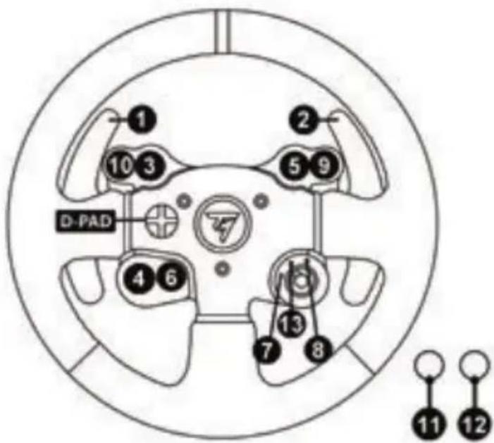THRUSTMASTER TX Racing Wheel Leather Edition (Xbox One) - PC DÜĞME YERLEŞİMİ - 1