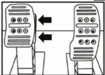 THRUSTMASTER TX Servo Base - Adjusting the SPACING of the three pedals - 1