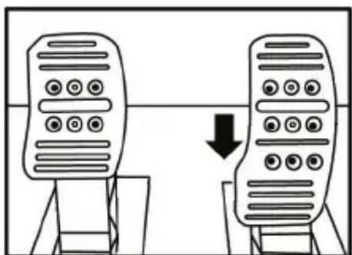 THRUSTMASTER TX Servo Base - Adjusting the HEIGHT of the accelerator pedal - 1
