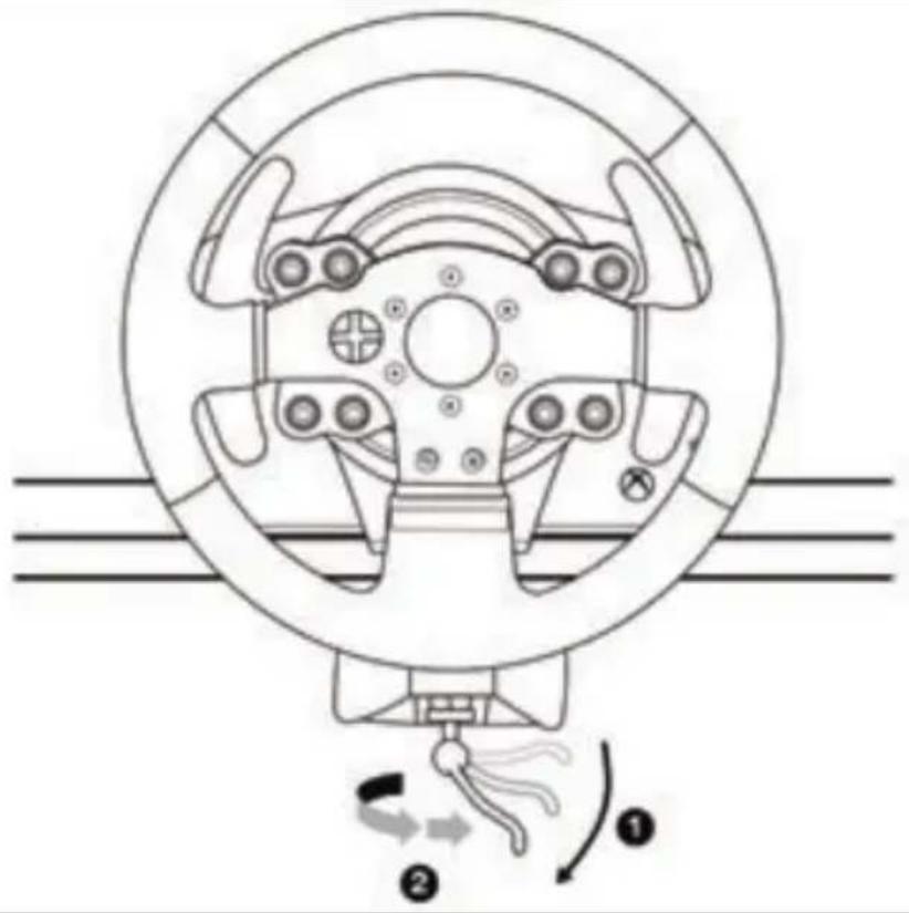 THRUSTMASTER TMX Pro - 테이블이나 책상에 레이싱 헌들 부착하기 - 3