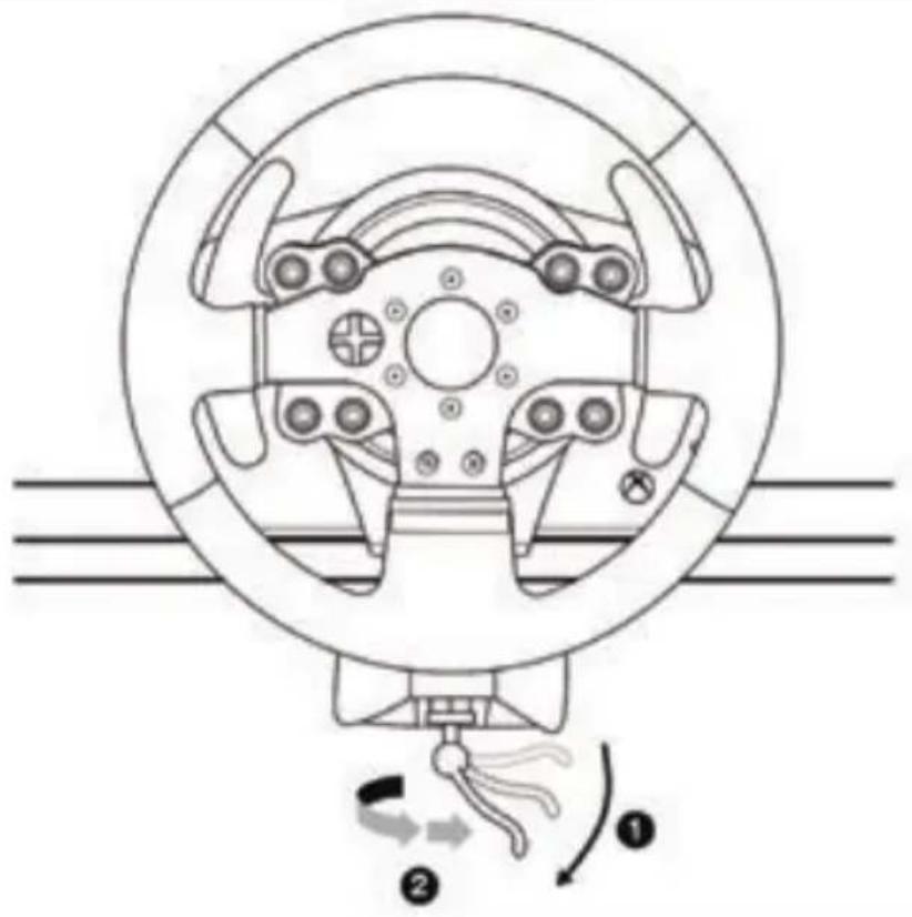 THRUSTMASTER TMX Pro - Τοποθέτηση τιμονιέρας σε τραπέζι ή γραφείο - 3