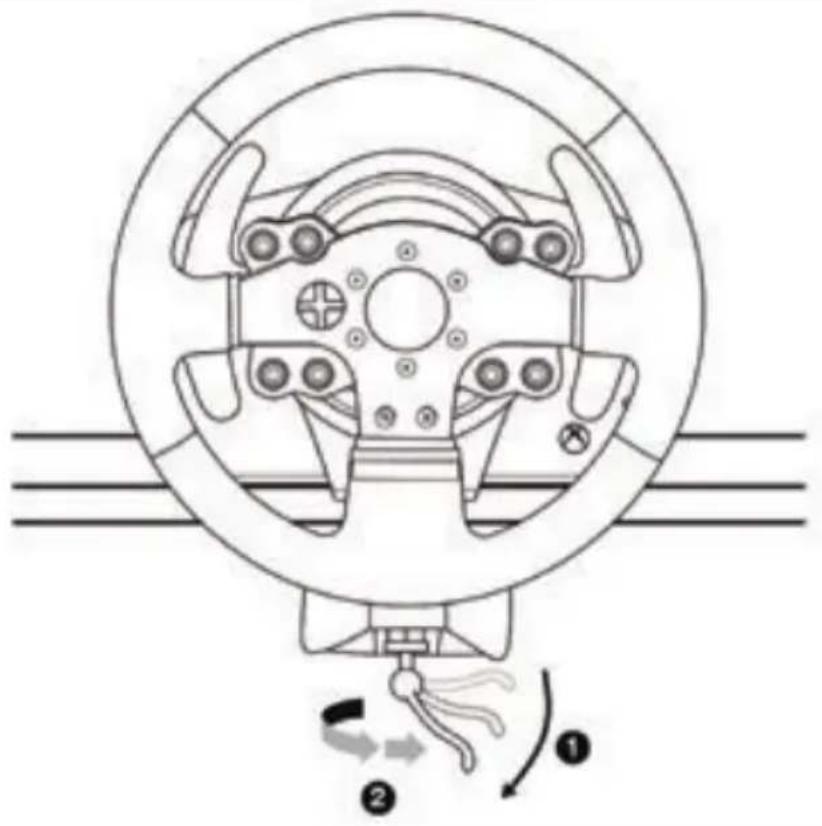 THRUSTMASTER TMX Pro - Fijación del volante de carreras a una mesa o un escritorio - 3