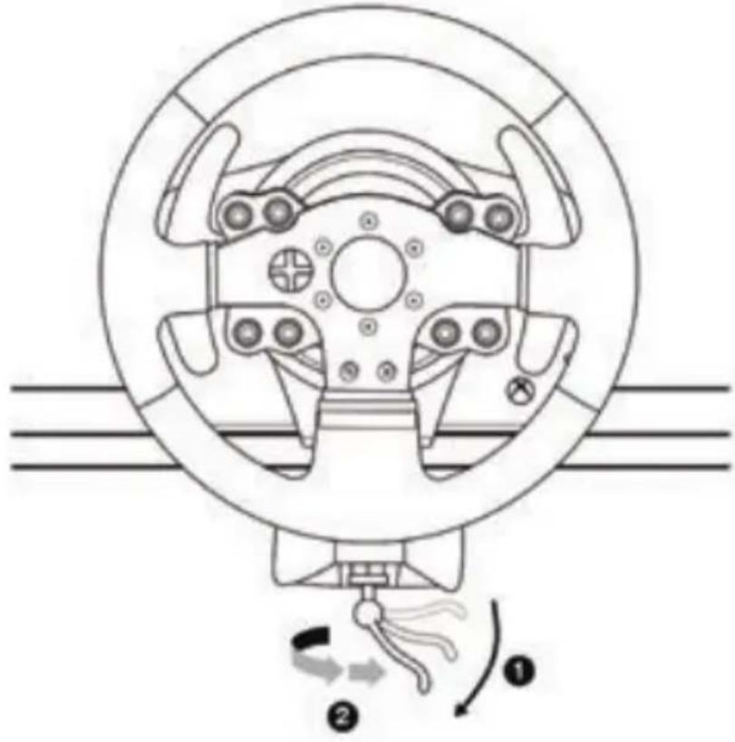 THRUSTMASTER TMX Pro - Fissare il volante a un tavolo o a una scrivania - 3